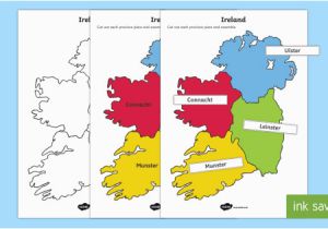 Map Of Ireland Provinces Build Ireland Provinces and Counties Jigsaw Worksheet Activity Sheets