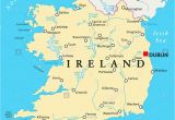 Map Of Ireland Rivers and Lakes Ireland Map Stock Photos Ireland Map Stock Images Alamy