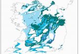 Map Of Ireland Rivers and Lakes Karst In Ireland