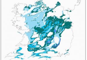 Map Of Ireland Rivers and Lakes Karst In Ireland