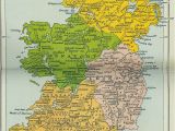 Map Of Ireland Showing Counties Map Showing origin Of Irish Surnames Genealogy Surnames
