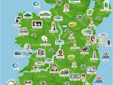 Map Of Ireland Showing towns and Counties Map Of Ireland Ireland Trip to Ireland In 2019 Ireland