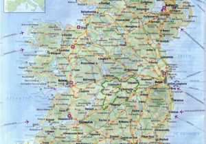 Map Of Ireland with Airports Maps Of Ireland Detailed Map Of Ireland In English