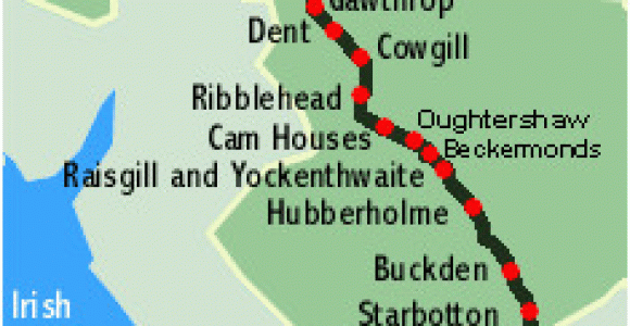 Map Of Ireland with Distances Uk Long Distance Trails Want to Do the Dales Way Places On