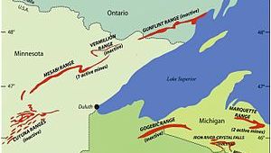 Map Of Iron Mountain Michigan Gogebic Range Wikipedia