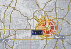 Map Of Irving Texas the United States Geological Survey Says A 2 7 Magnitude Earthquake