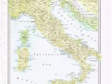 Map Of Italy 1800 1960 Vintage Map Italy by Knickoftime World Maps Vintage Maps