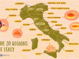 Map Of Italy and Mediterranean Sea Map Of the Italian Regions