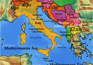 Map Of Italy and Neighbouring Countries Map Of Italy and Surrounding Countries Printable Map Hd