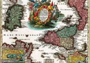 Map Of Italy and Sardinia 18th Century Map Of Sicily and Sardinia Italy Maps Sicily
