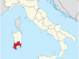 Map Of Italy and Sardinia Province Of south Sardinia Wikivisually