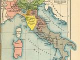 Map Of Italy and Sicily Italy From 1815 to the Present Day 1905 by Friedrich Wilhelm