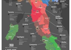 Map Of Italy and Surrounding areas Italy Wine Map Wine Cheese Italienischer Wein Italien Karte