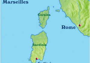 Map Of Italy and Surrounding islands Visiting Corsica Via Travel Maps and Recommendations