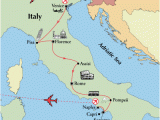 Map Of Italy and Venice 1 999 11 Day Venice Florence Rome sorrento tour Friday Departure