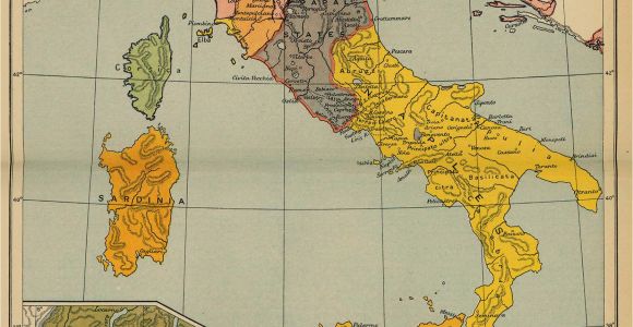 Map Of Italy before Unification Historical Maps Of Italy