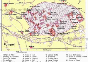 Map Of Italy Pompeii Map Of Pompei Pompeji Und Heraklium Pompeji Antike Und Italien