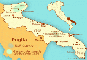 Map Of Italy Showing Airports Maps and Places to See In Puglia