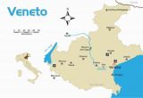 Map Of Italy Showing Lake Garda Veneto Region Of northern Italy tourist Map with Cities