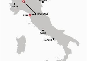 Map Of Italy Showing Pisa Train From Milan to Pisa Italiarail