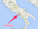 Map Of Italy Showing Pompeii Pompeii Italy Map Pompeii Italia Kart Stuff Pompeii Italy