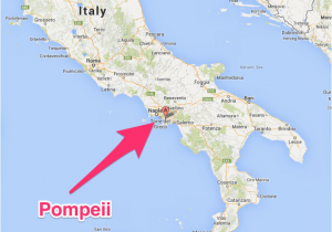 Map Of Italy Showing Pompeii Pompeii Italy Map Pompeii Italia Kart Stuff Pompeii Italy