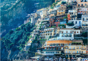 Map Of Italy Showing Positano Hillside Positano Italy Architecture Positano Italy Travel