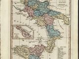 Map Of Italy Sicily and Malta Amazon Com Italy Naples Sicily Malta Goza Inset C 1831 Wilkinson