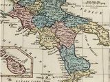 Map Of Italy Sicily and Malta Amazon Com Italy Naples Sicily Malta Goza Inset C 1831 Wilkinson