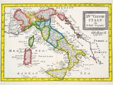 Map Of Italy to Print 1944 Print Map Eighteenth Century Italy Gulf Venice Ionian Sea