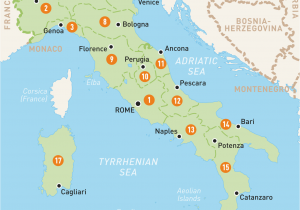 Map Of Italy tourist attractions Map Of Italy Italy Regions Rough Guides