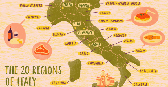 Map Of Italy Wine Regions Map Of the Italian Regions