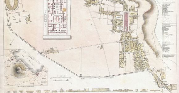 Map Of Italy with Pompeii File 1832 S D U K City Plan or Map Of Pompeii Italy Geographicus