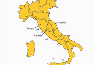 Map Of Italy with Regions and Capitals Central Italian Cuisine