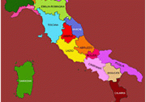 Map Of Italy with Regions and Capitals Italian Cuisine