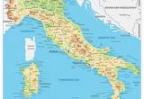 Map Of Italy with Rivers and Mountains Simple Italy Physical Map Mountains Volcanoes Rivers islands