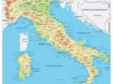 Map Of Italy with Rivers and Mountains Simple Italy Physical Map Mountains Volcanoes Rivers islands