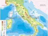 Map Of Italy with Rivers and Mountains Simple Italy Physical Map Mountains Volcanoes Rivers islands