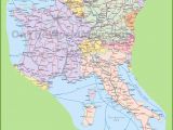 Map Of Italy with towns and Cities Map Of Switzerland Italy Germany and France