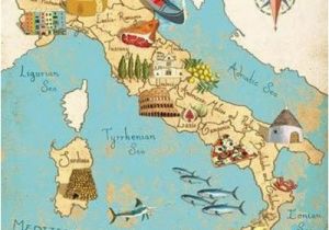 Map Of Italy with Venice Italy by Gumbo Illustration Travel Italy Map Italy Travel Italy