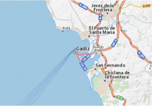 Map Of Jerez De La Frontera Spain Map Of Cadiz Michelin Cadiz Map Viamichelin