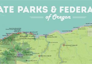 Map Of John Day oregon oregon State Parks Federal Lands Map 24×36 Poster Best Maps Ever