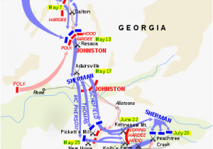 Map Of Kennesaw Georgia atlanta Campaign Battle Map Kennesaw National Battlefield Park atl