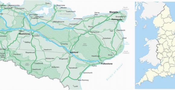 Map Of Kent England Uk Map Of Kent Visit south East England