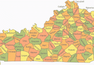 Map Of Kentucky and Ohio Map Of Kentucky