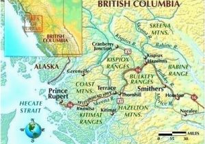 Map Of Kitimat Bc Canada Detailed Map Of British Columbia Canada Cardform Co