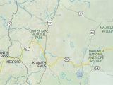 Map Of Klamath County oregon Map Of oregon and California Coast Detailed the Geography Of the