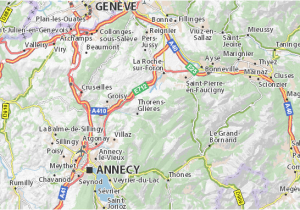 Map Of La Grande oregon Map Of La Luaz Michelin La Luaz Map Viamichelin