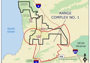 Map Of La Jolla California Ucsd Camp Matthews Range Complex No 1