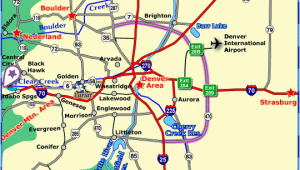 Map Of Lafayette Colorado towns within One Hour Drive Of Denver area Colorado Vacation Directory